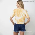 Womens Fashion Tie Dye Summer Short Sleeve T-Shirt